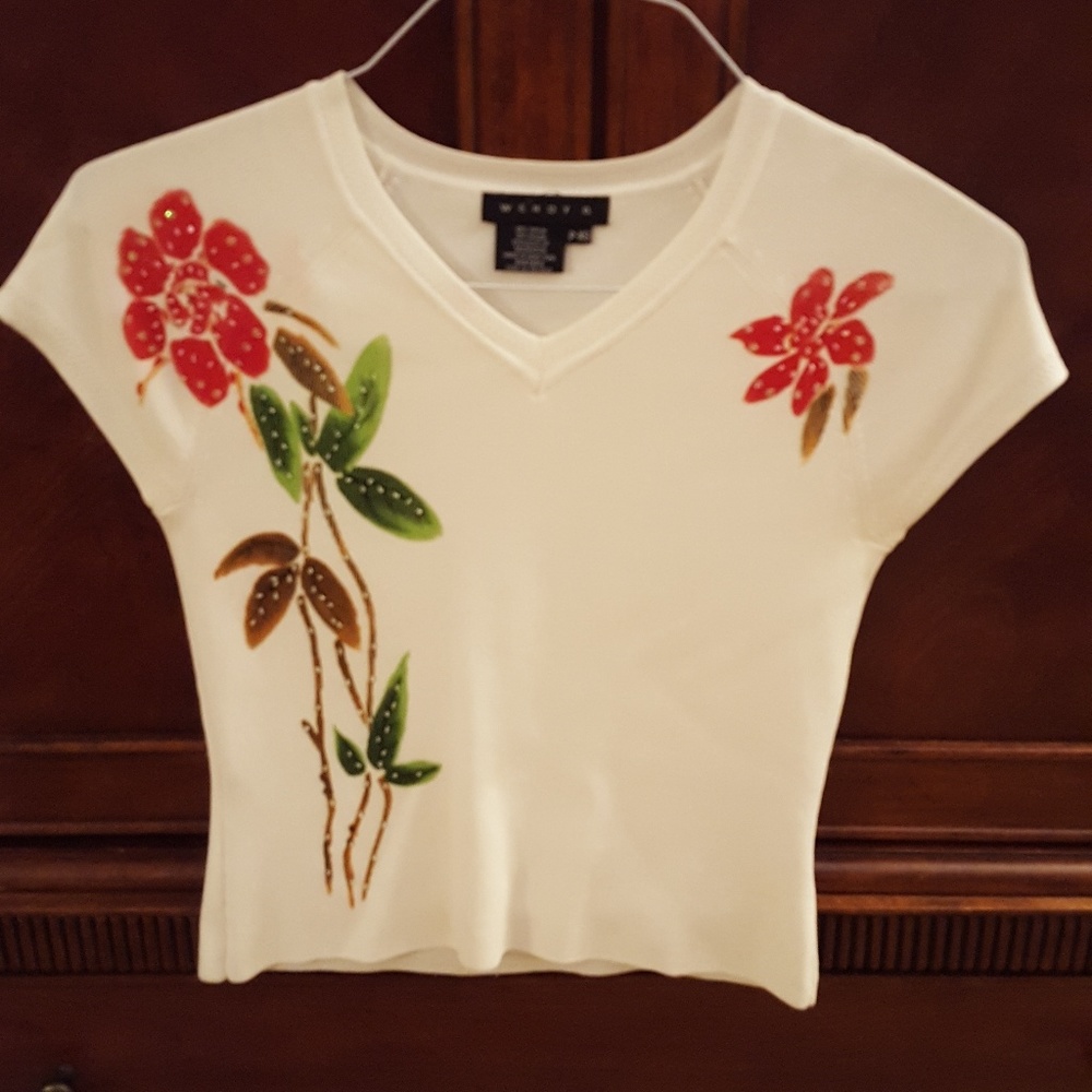 Wendy B. Short Sleeve Sweater Top